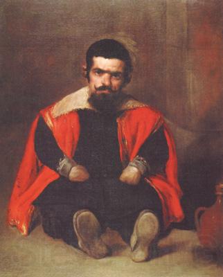 Diego Velazquez Portrait d'un nain assis a Terre aupres d'une cruche (don Sebastian de Morra) (df02)